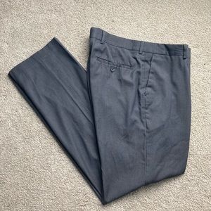 INC London Fit Charcoal Gray Pinstripe Dress Pants